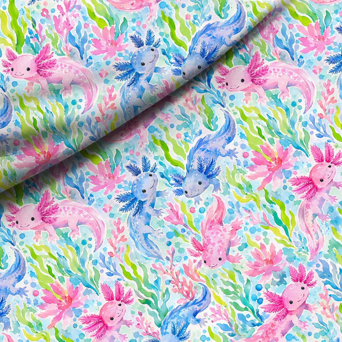 Sensory Fitted Bed Sheet - Axolotl Friends