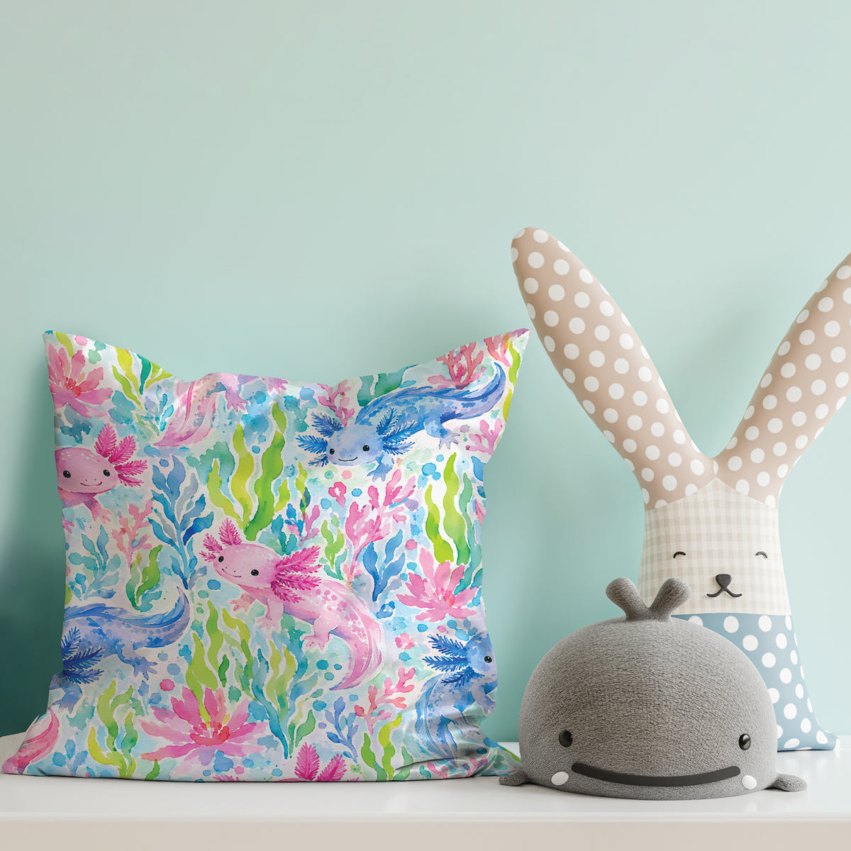 Sensory Cushion - Axolotl Friends