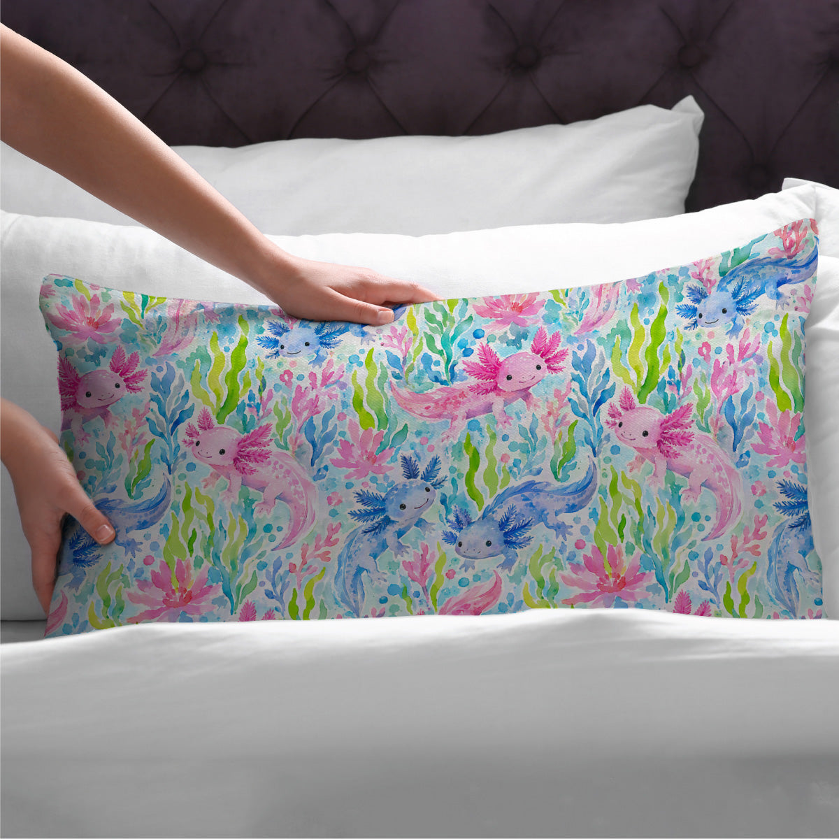 Sensory Pillowcase - Axolotl Friends