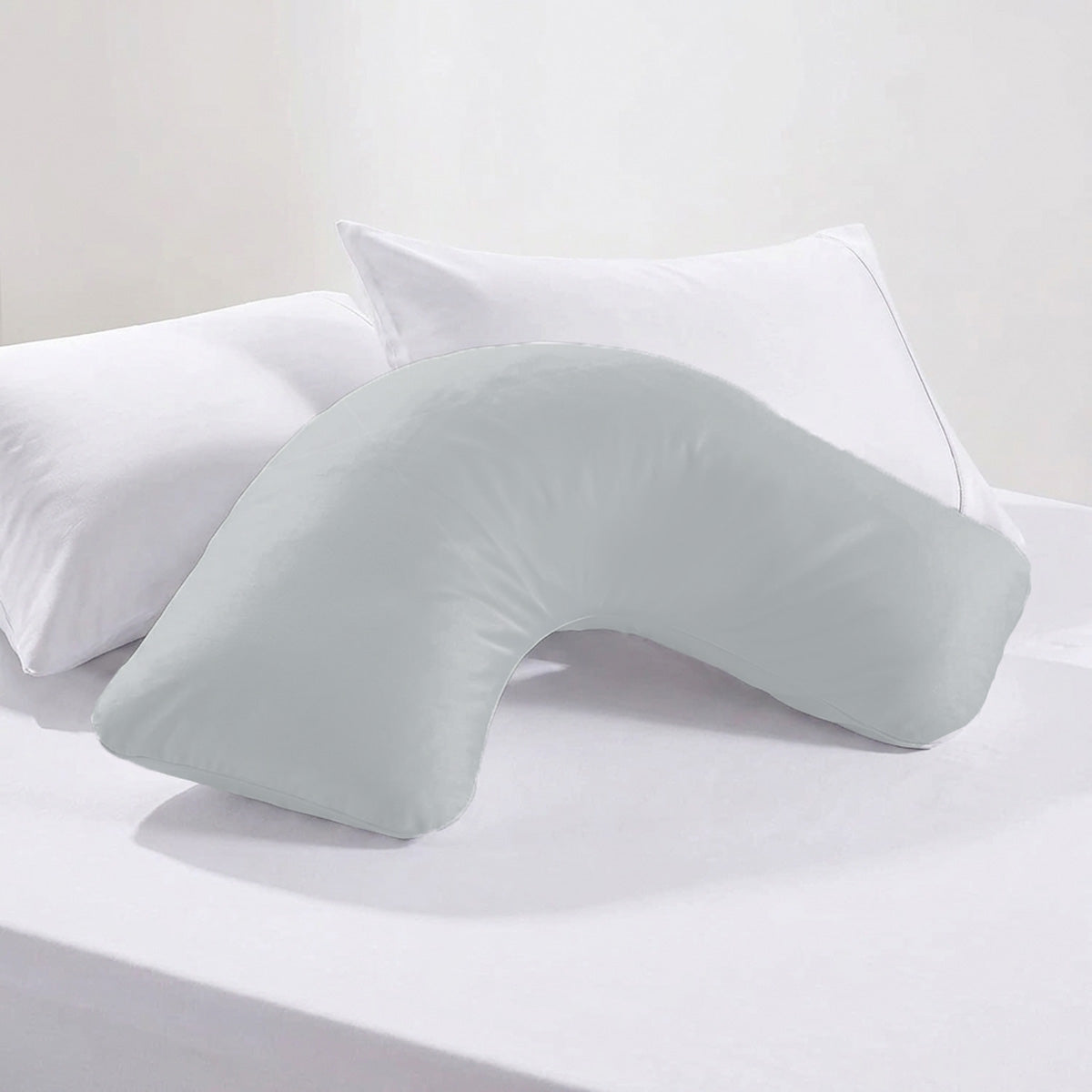 Curved Sensory Pillowcase - Cloud Grey