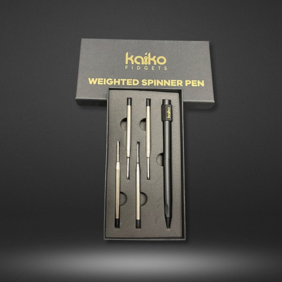 KAIKO Weighted Spinner Pen Fidget Toys JETTPROOF Calming Sensory Clothing Inspired by Jett Black 