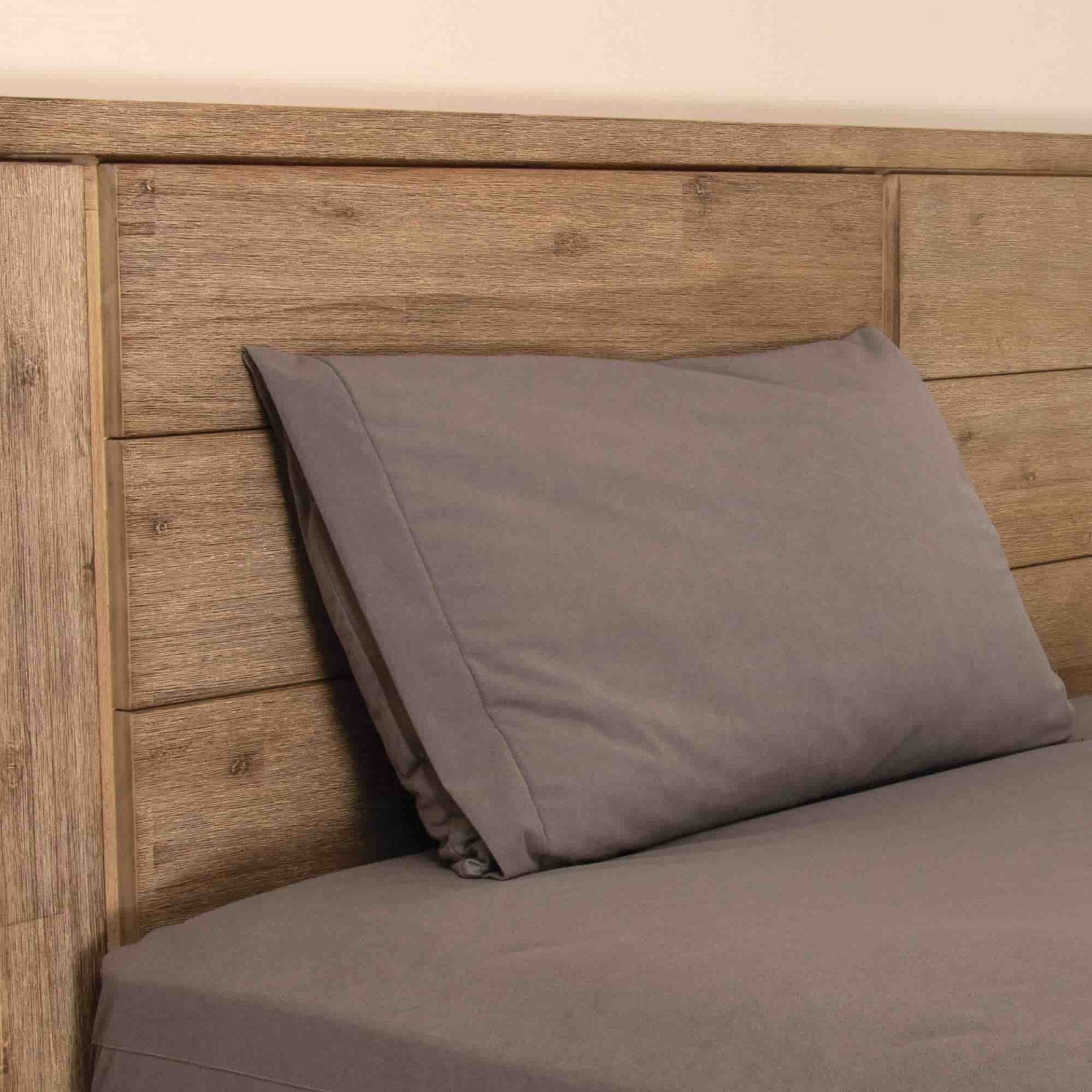 Conni Premium Micro-Plush Waterproof Pillow Protector | Charcoal