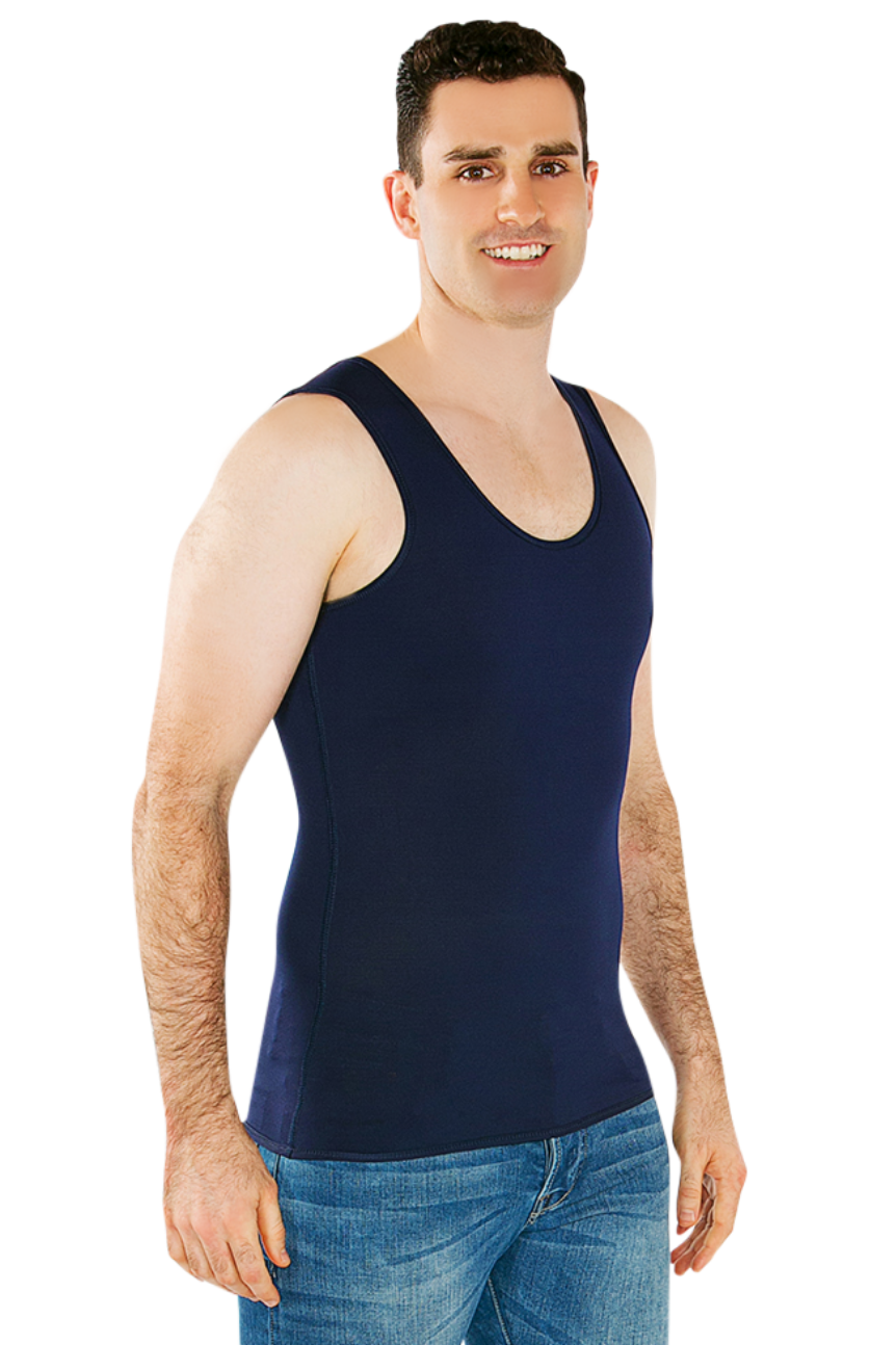 2XS (31") or (80-84cm) / Navy - CalmCare Calming Undervest | Men - Vests - CalmCare