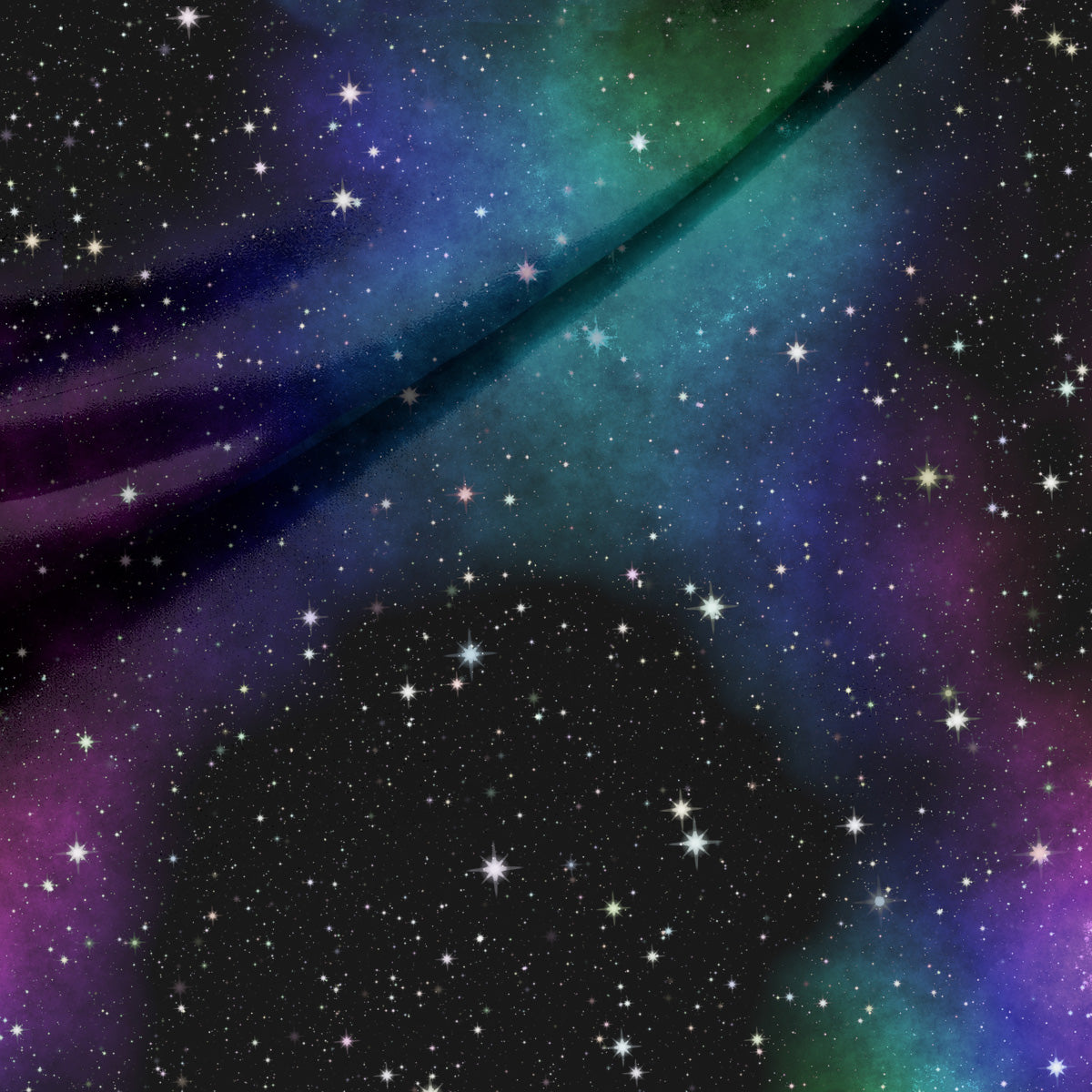 Sensory Fitted Bed Sheet - Night Sky