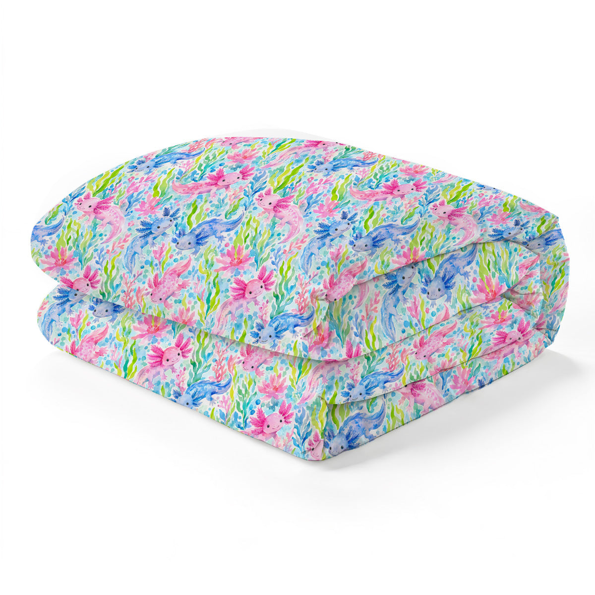 Sensory Quilt Cover - Axolotl Friends