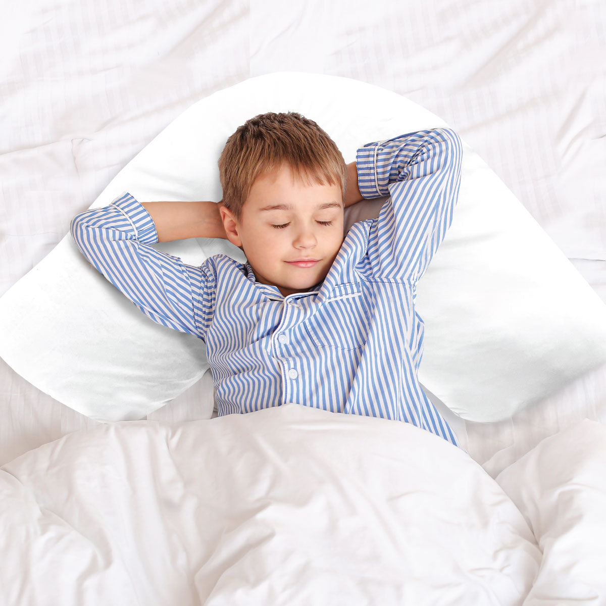 - Curved White Sensory Pillowcase - Pillowcase - CalmCare