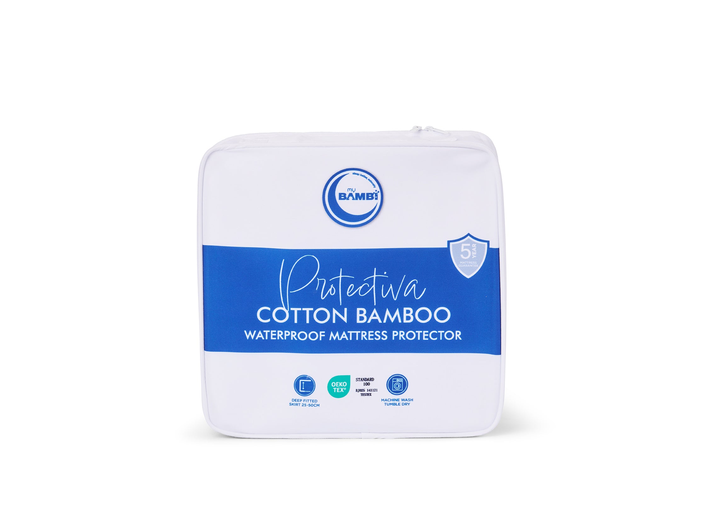 Bambi Protectiva Cotton Bamboo Waterproof Mattress Protector | Stretch Knit